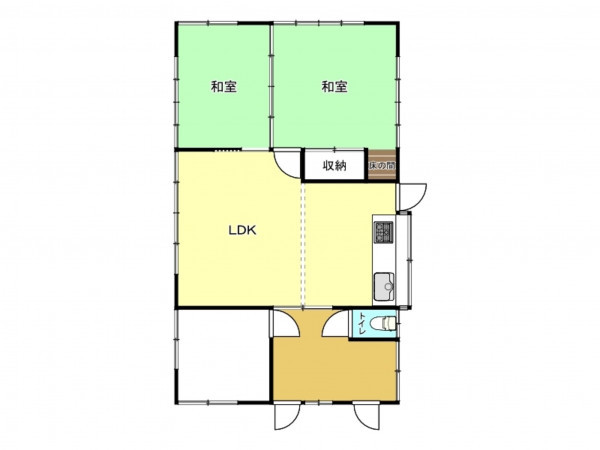 茂原市東部台、中古一戸建ての間取り画像です
