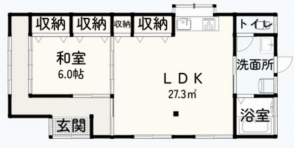 大網白里市細草、中古一戸建ての間取り画像です