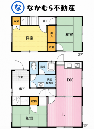 茂原市早野新田、中古一戸建ての間取り画像です