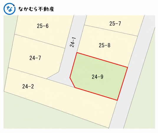 茂原市南吉田、土地の間取り画像です