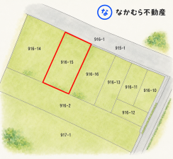 大網白里市四天木、土地の間取り画像です