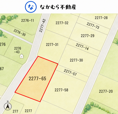 茂原市清水、土地の間取り画像です