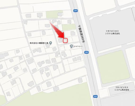 茂原市大芝、土地の間取り画像です
