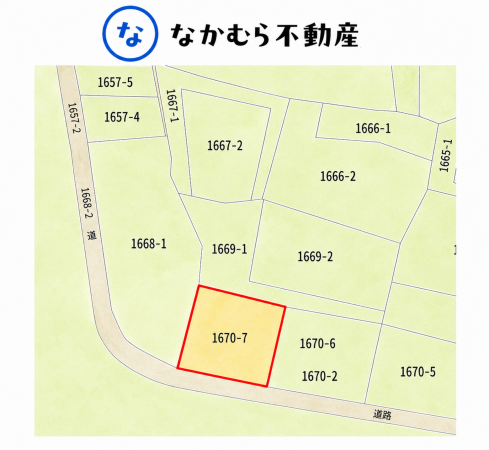 茂原市千町、土地の間取り画像です