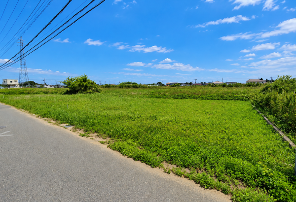 大網白里市南横川、土地の画像です