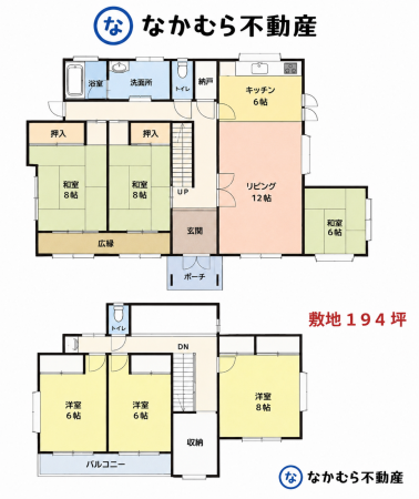 茂原市東郷、中古一戸建ての間取り画像です