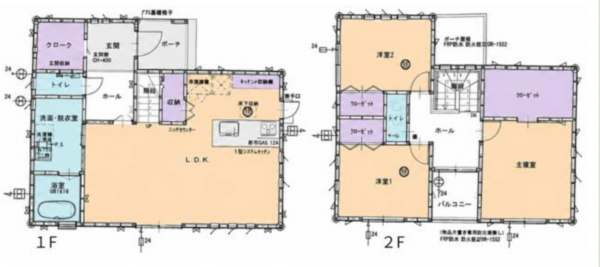 茂原市ゆたか、中古一戸建ての間取り画像です