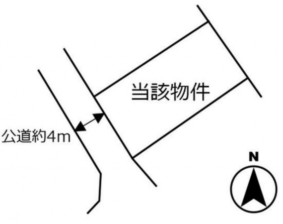 茂原市国府関、土地の間取り画像です