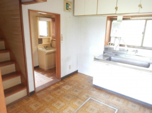 大網白里市南飯塚、中古一戸建てのキッチン画像です