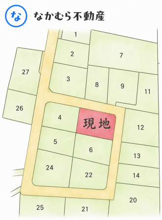 茂原市南吉田、土地の間取り画像です