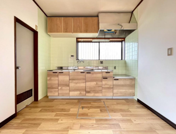 大網白里市南今泉、中古一戸建てのキッチン画像です