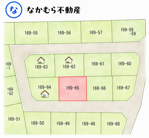 大網白里市上谷新田、土地の間取り画像です
