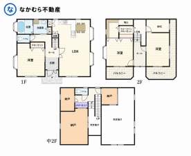 茂原市六ツ野、中古一戸建ての間取り画像です