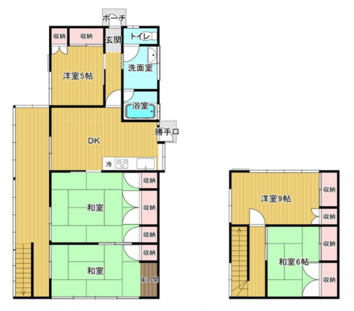 茂原市茂原、中古一戸建ての間取り画像です