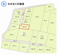大網白里市柳橋、土地の間取り画像です