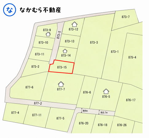 大網白里市柳橋、土地の間取り画像です