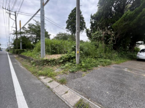 茂原市粟生野、土地の画像です