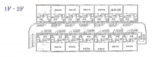 茂原市上林、収益物件/アパートの間取り画像です