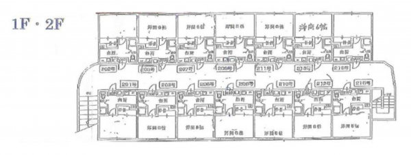 茂原市上林、収益物件/アパートの間取り画像です