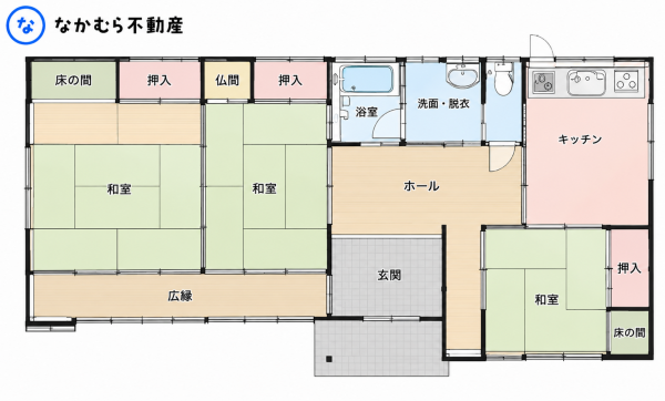 茂原市茂原、中古一戸建ての間取り画像です