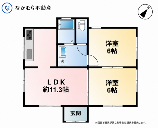 茂原市箕輪、中古一戸建ての間取り画像です