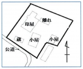 大網白里市柳橋、土地の間取り画像です