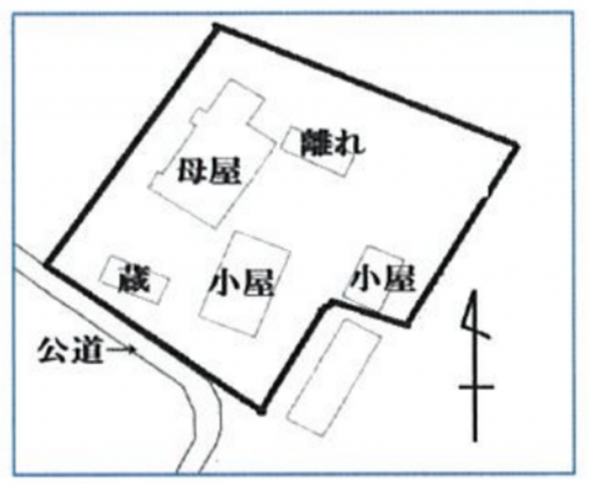 大網白里市柳橋、土地の間取り画像です