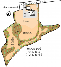 茂原市小林、土地の間取り画像です
