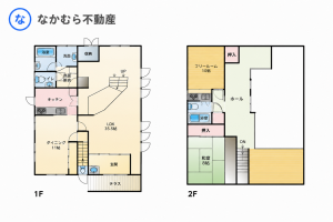 大網白里市みずほ台、中古一戸建ての間取り画像です