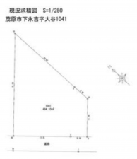 茂原市下永吉、土地の間取り画像です