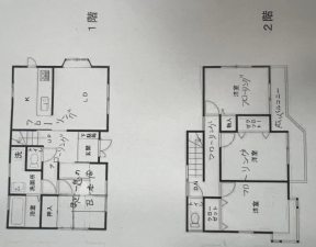 東金市薄島、中古一戸建ての間取り画像です