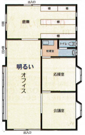 東金市北之幸谷、収益物件/事務所の間取り画像です
