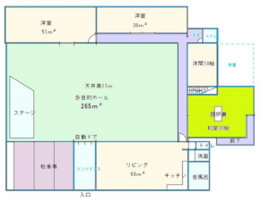 東金市松之郷、収益物件/リゾートの間取り画像です