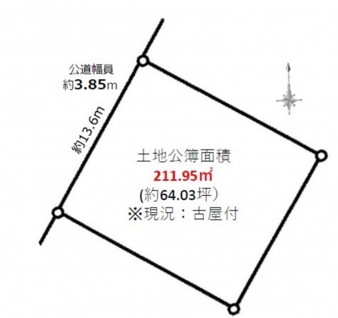 岡崎市井内町、土地の画像です