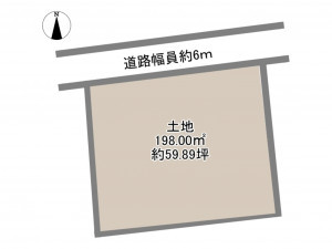 岡崎市藤川町、土地の間取り画像です