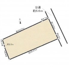 岡崎市明大寺町、土地の間取り画像です