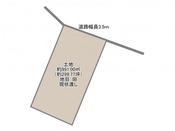 岡崎市上青野町、土地の間取り画像です
