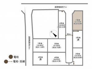 岡崎市中島町、土地の間取り画像です