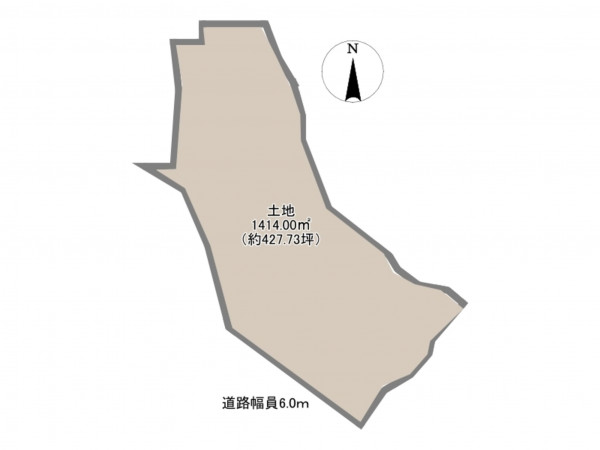 岡崎市藤川町、土地の間取り画像です