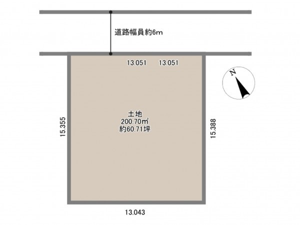 岡崎市緑丘、土地の間取り画像です