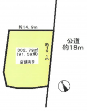 岡崎市天白町、土地の間取り画像です