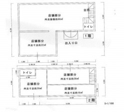 岡崎市六名、土地の間取り画像です