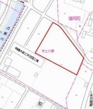 岡崎市定国町、土地の画像です