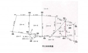 岡崎市欠町、土地の画像です