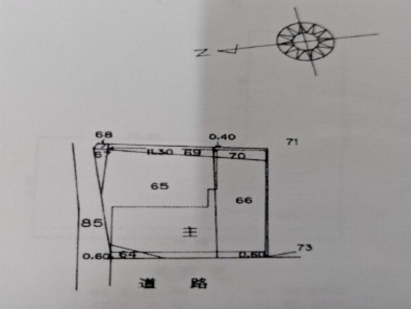 岡崎市明大寺町、土地の画像です
