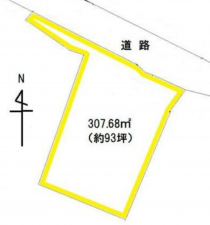 岡崎市本宿町、土地の間取り画像です