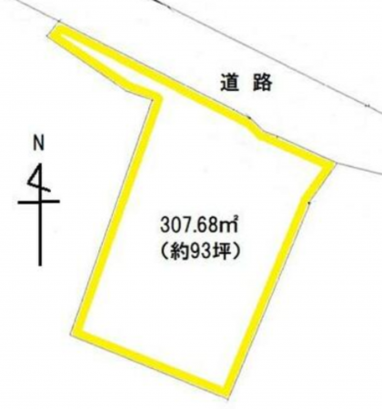 岡崎市本宿町、土地の間取り画像です