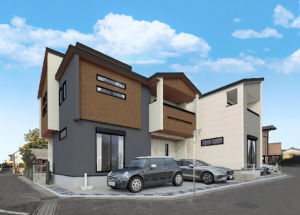 岡崎市若松町、新築一戸建ての画像です