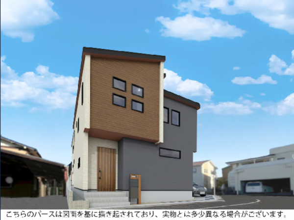 岡崎市若松町、新築一戸建ての画像です