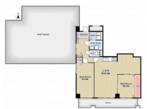 岡崎市材木町、中古マンションの間取り画像です